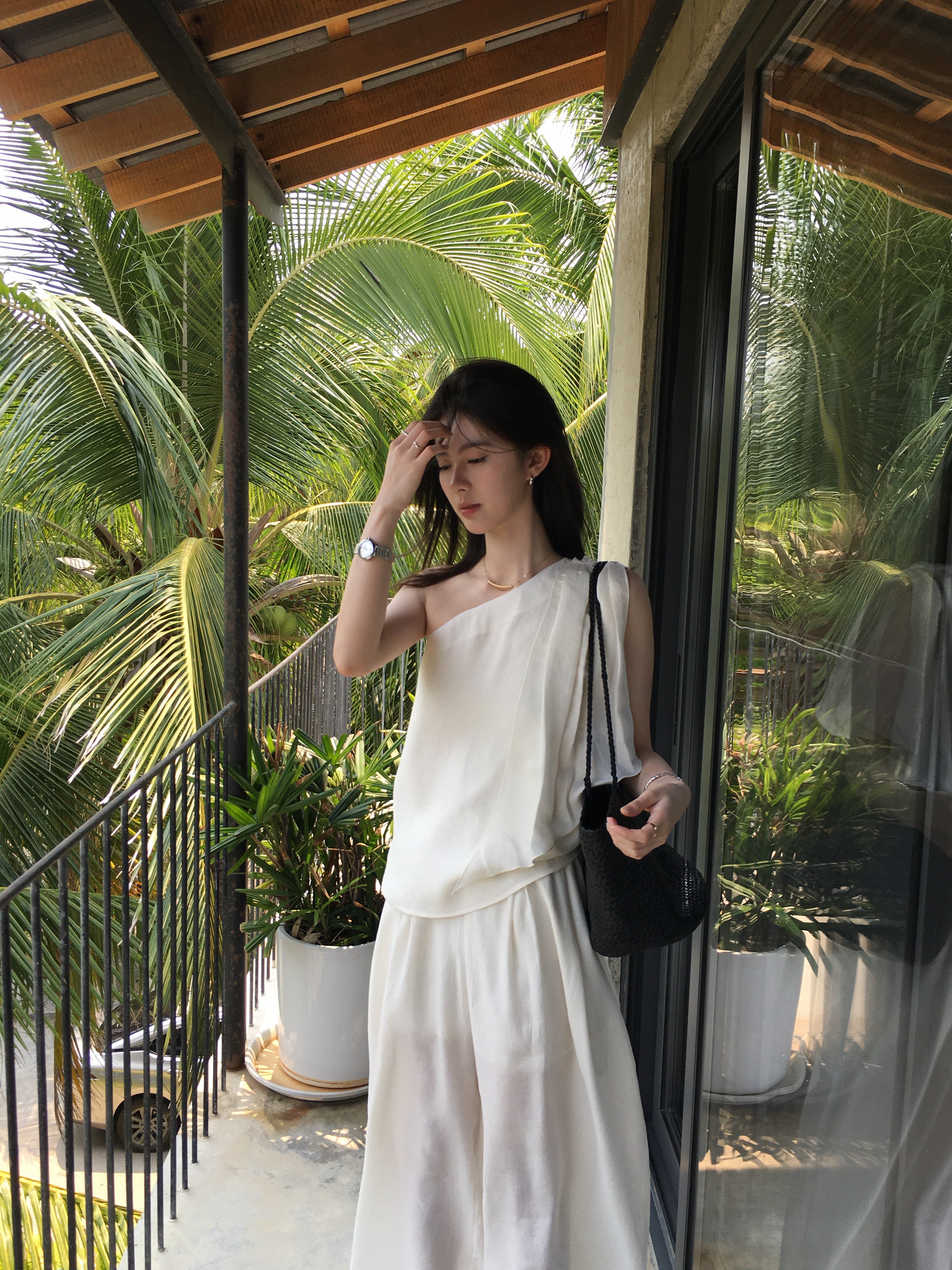 Wide Leg Flow Pants for Women – High Waist Minimal Lounge Trousers