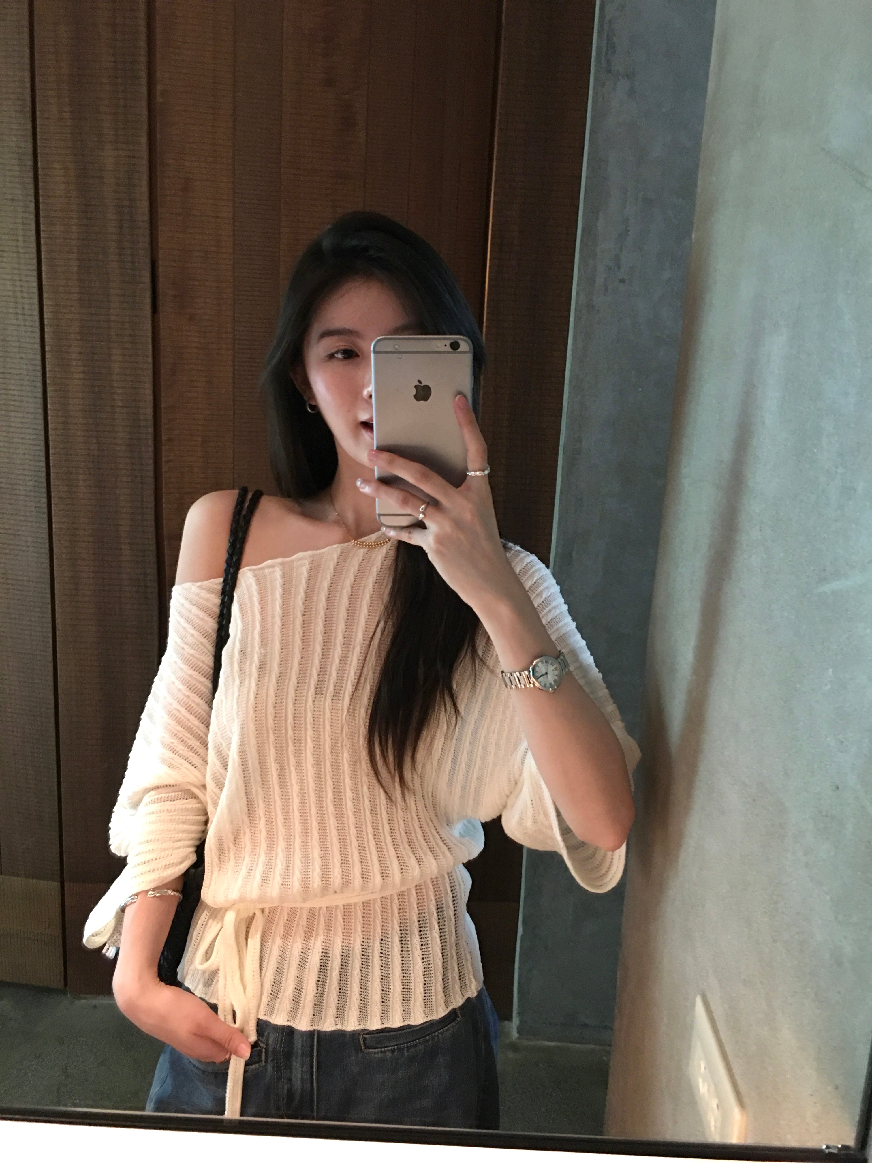 Lightweight Knit Drawstring Top for Women – Soft Elegant Summer Sweater