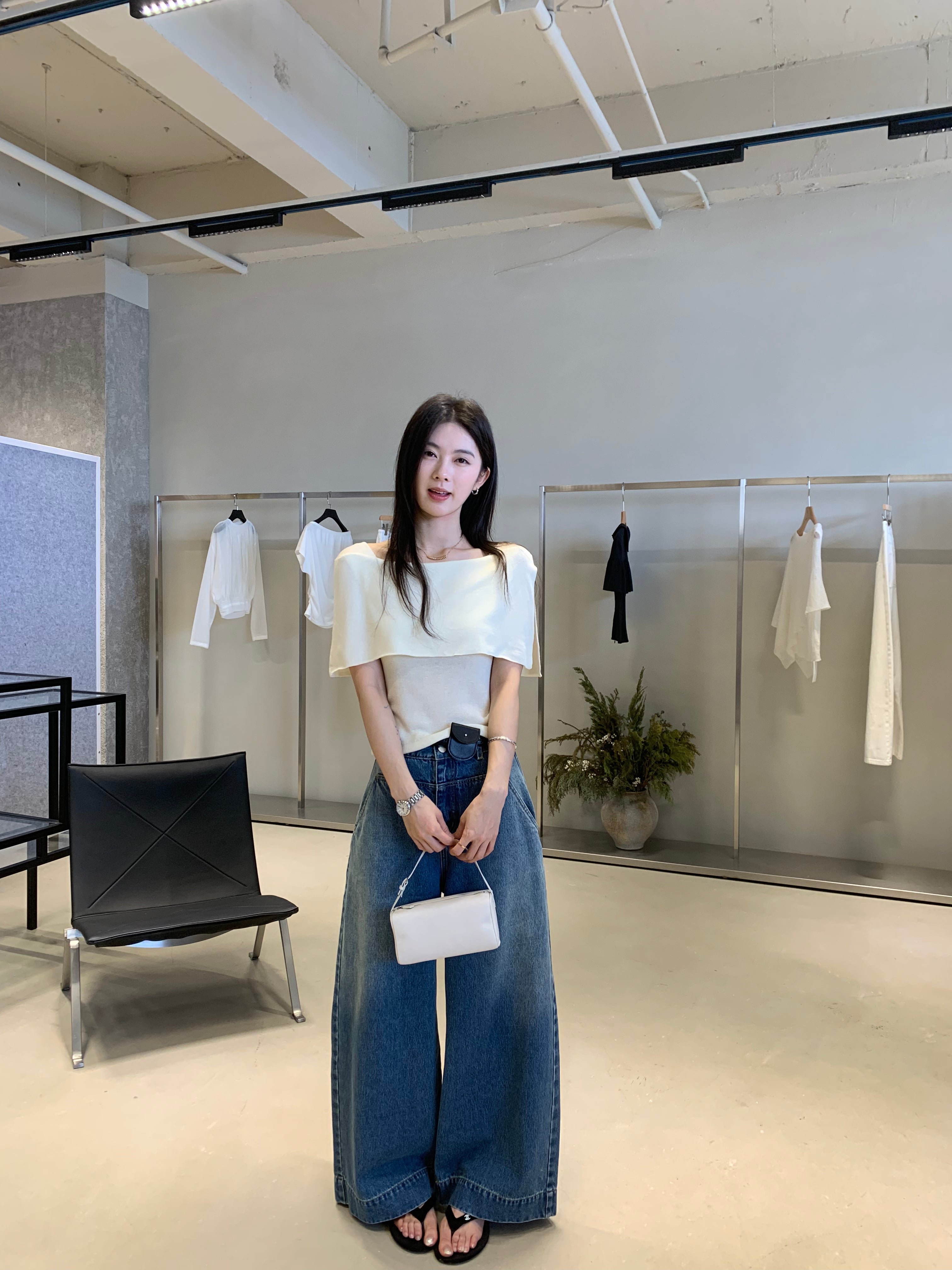 High Waisted Wide Leg Jeans for Women | Baggy Korean Style Denim Pants