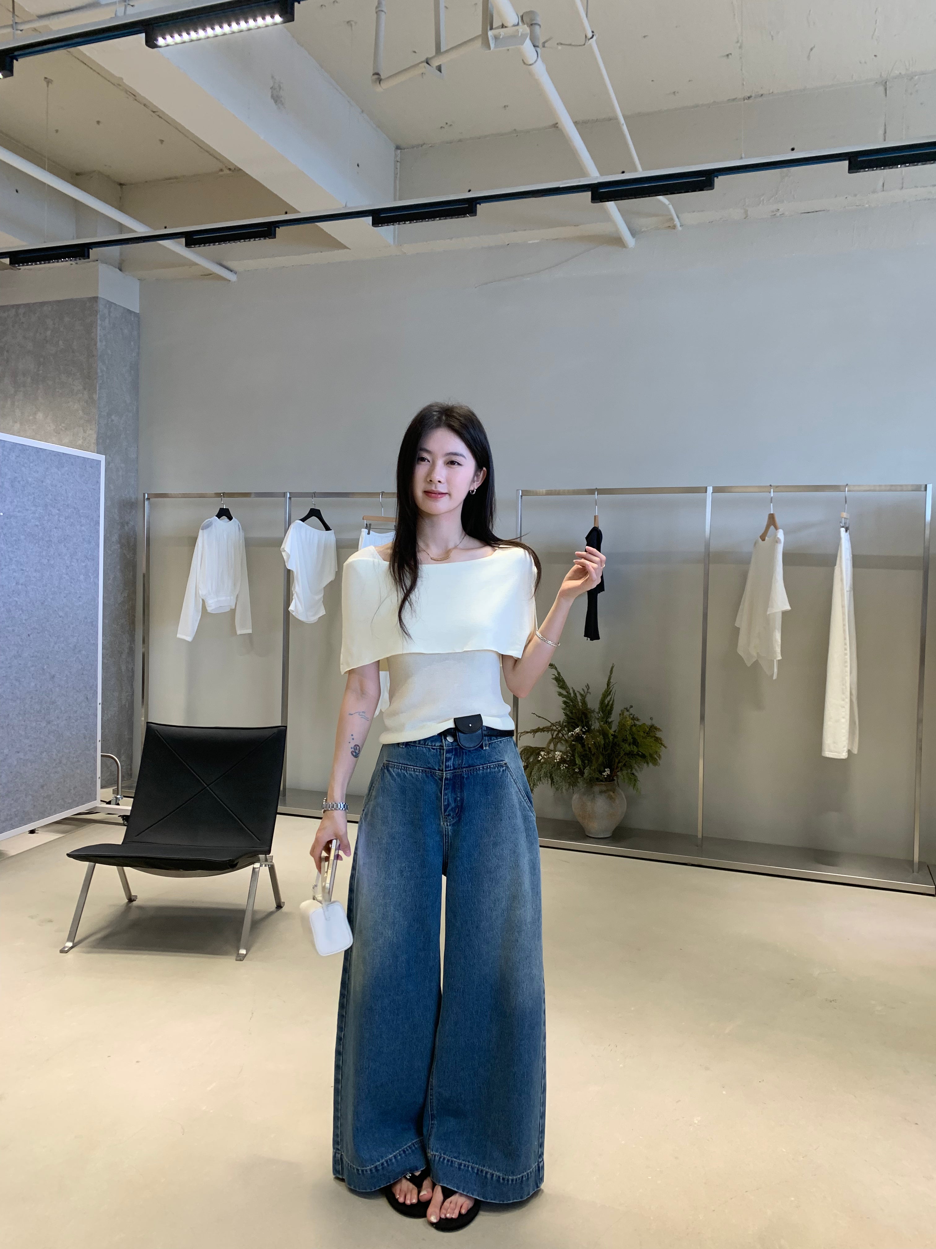 High Waisted Wide Leg Jeans for Women | Baggy Korean Style Denim Pants