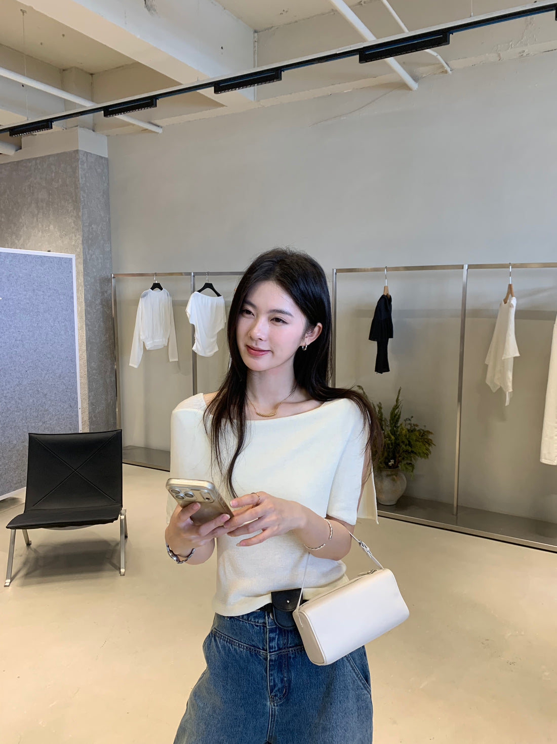 White Off Shoulder Blouse for Women | Elegant Ruffle Korean Style Top