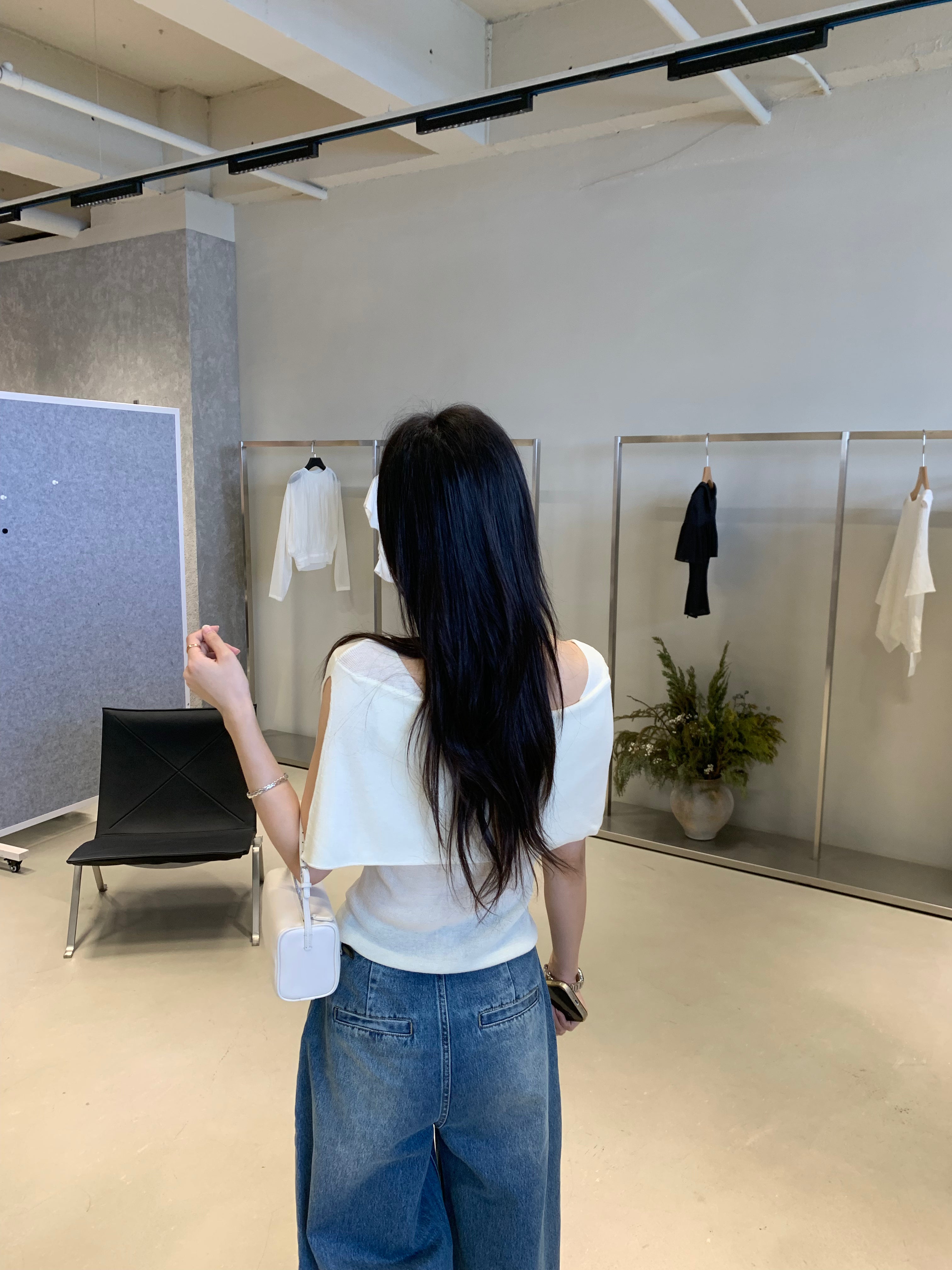 White Off Shoulder Blouse for Women | Elegant Ruffle Korean Style Top