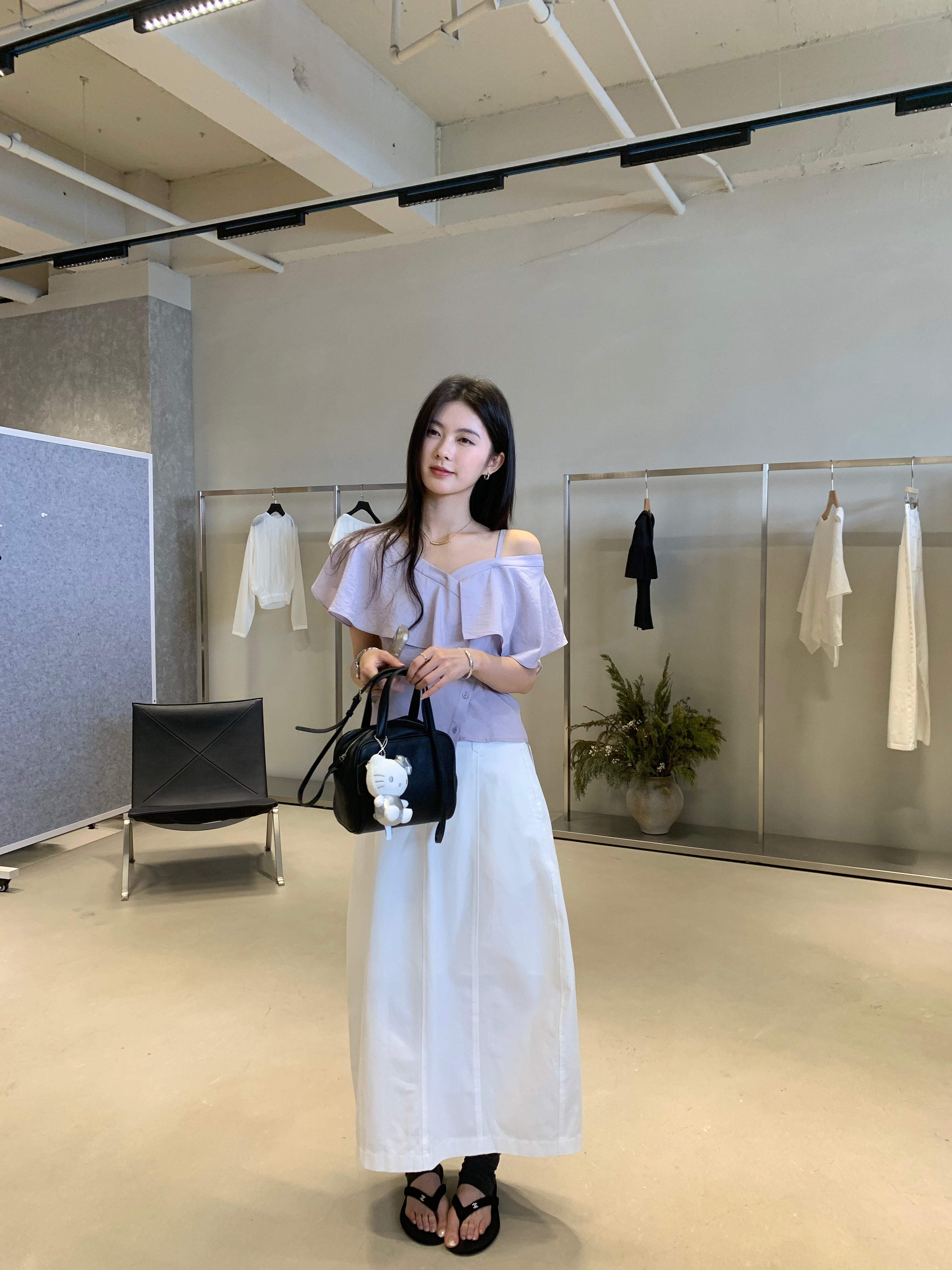 Off Shoulder Ruffle Top for Women – Elegant Slim Fit Summer Blouse